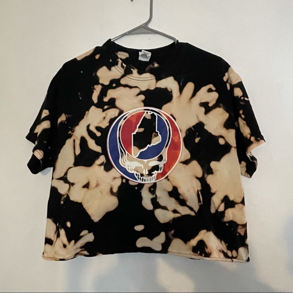 GRATEFUL DEAD MAINE VINTAGE MEXICALI BLUES T SHIRT BLEACH DYED